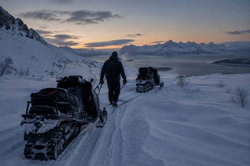 Tromsø: Lyngen Alps Guided Snowmobile Tour